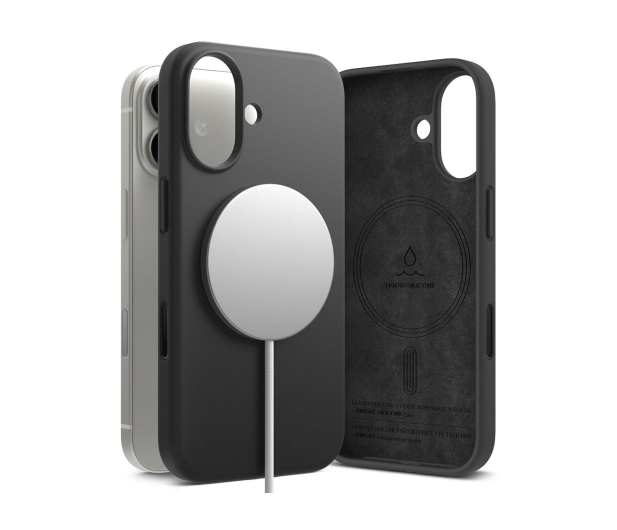 Ringke Silicone Magnetic Magsafe do Iphone 17 Black - 1359789 - zdjęcie